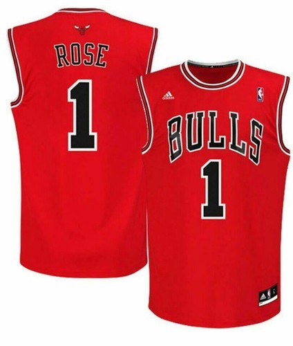 Derrick rose nba - red, jersey